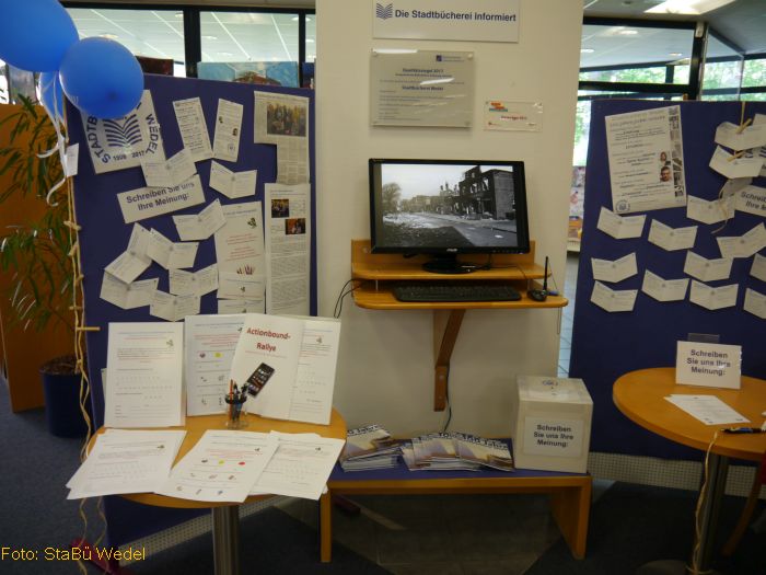 Angebote, Bildershow und Meinungs-Zettel
&Ouml;ffnet im separaten Fenster 
&copy; StaB&uuml; Wedel